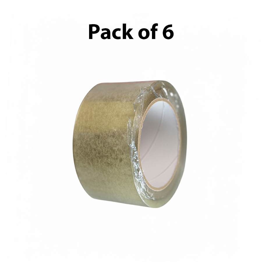 CLEAR TAPE 2 INCH (PACK OF 6)