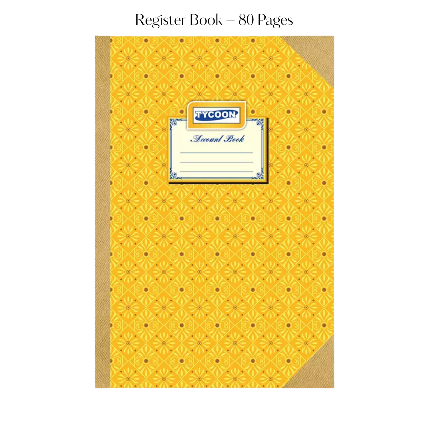 Register Book – 80 Pages, Ruled, Hardbound Cover